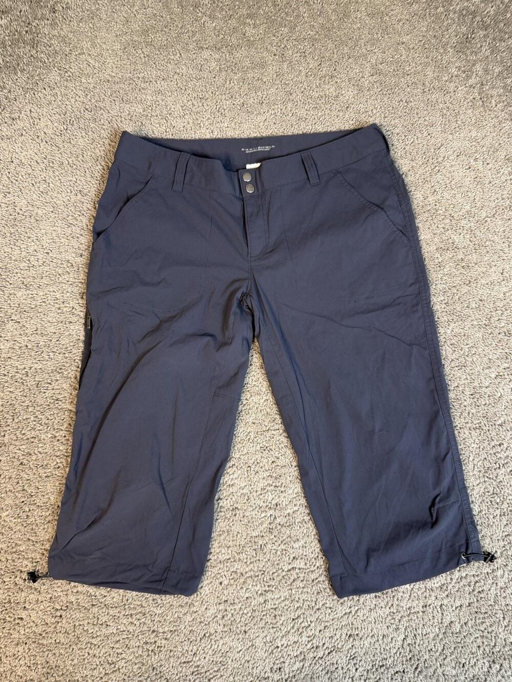 Columbia Pants Womens 14 Blue Cropped Omni-Shield Water Resistant 18 Inseam